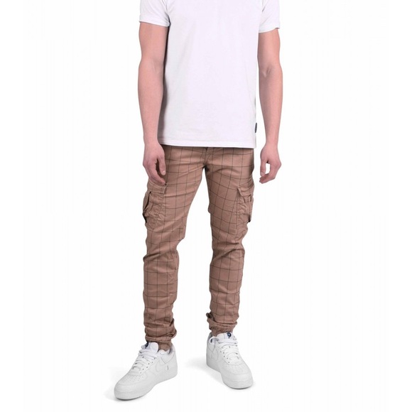Lightly used_ Project-X Paris_Mens skinny cargos beige - Picture 6 of 8